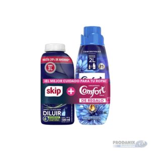 Pack Jabón Líquido Skip Deluxe y Suavizante Comfort